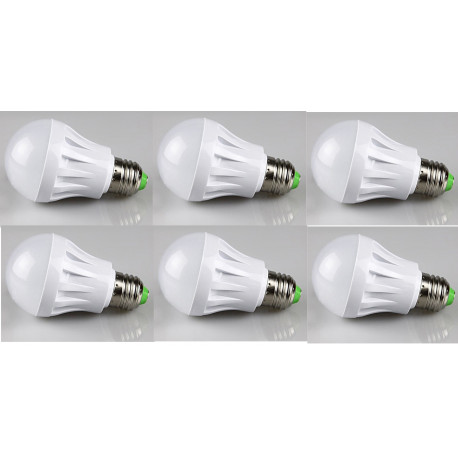 6 X LED lampadina di illuminazione della lampada 220v e27 9w 60w 70w 80w per sostituire jr international - 1