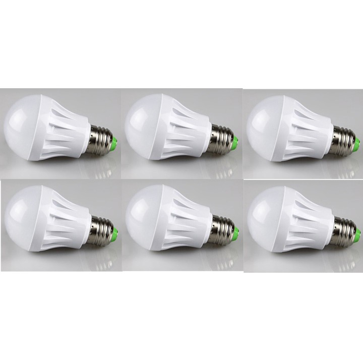 6 X Bombilla LED de iluminación de la lámpara 220v e27 9w 60w 70w 80w para reemplazar jr international - 1
