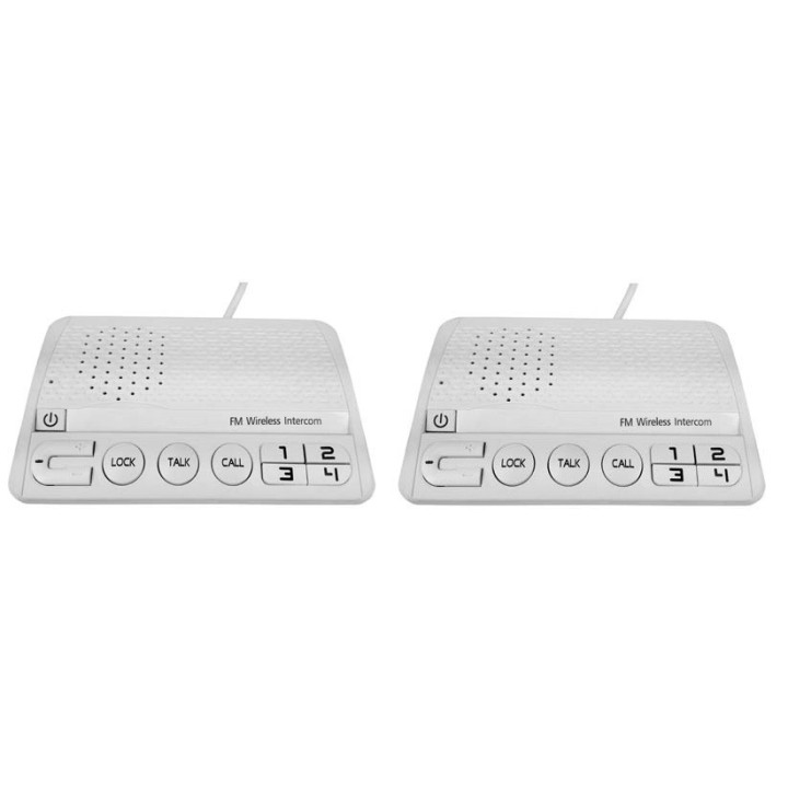 Interphone secteur sans fil main libre 4 voies p159ga intercom 4 canaux communication