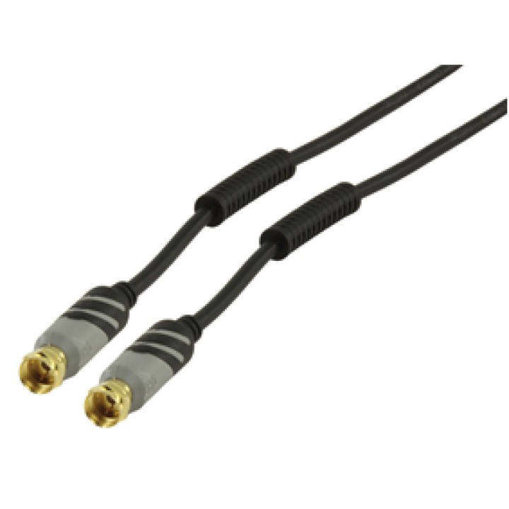Cable de conexion f machi hacia f hembra cordon coaxial 1.5m conexion chapada oro hqcs f001 1.5 hq - 1