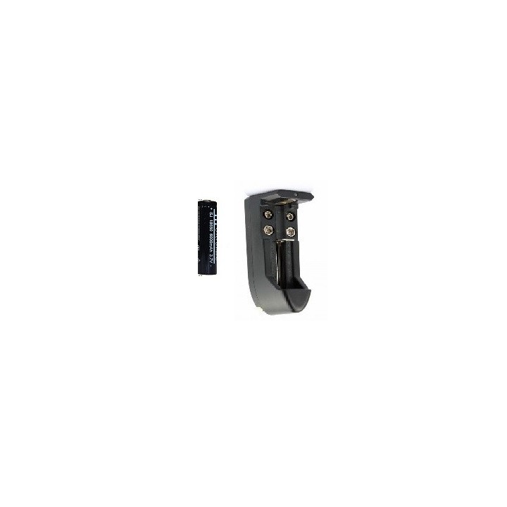 18650 Schwarz 18650 Li-Ion 3,7 V 6000mAh Akku für Fackel-Scheinwerfer- + charge jr international - 1