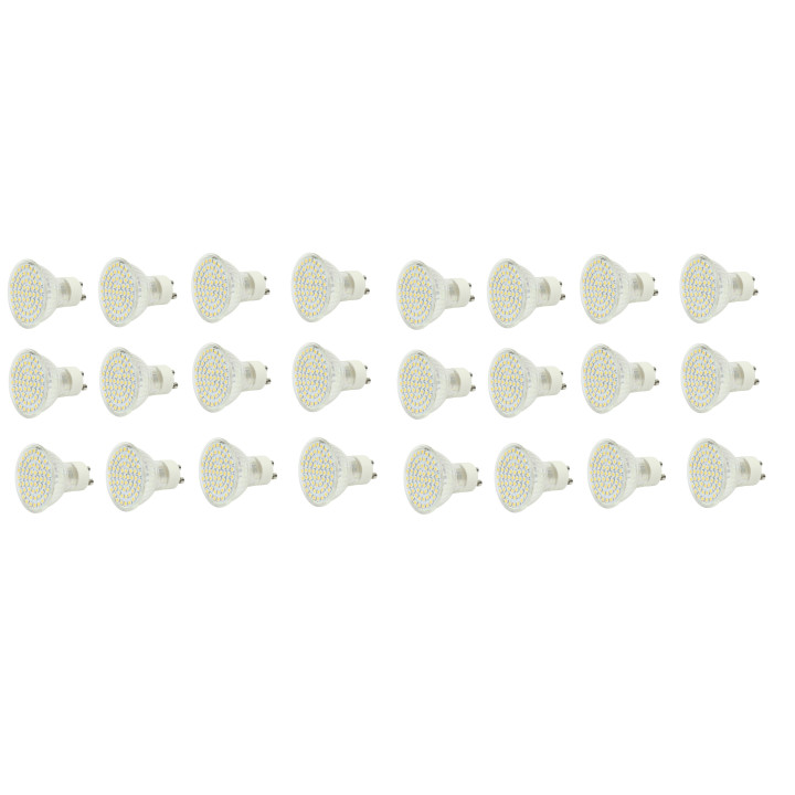 24 X Bombilla 60 led 4w foco 6500k blanco bulb bajo consumo 220v 230v 240v gu10l4w iluminacion luz jr international - 2
