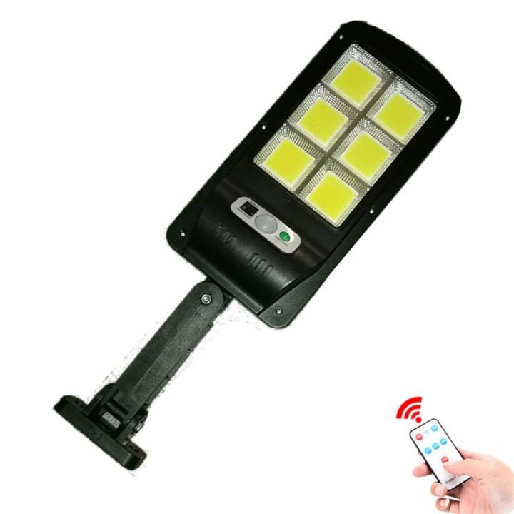 120COB Solar Wall Street Light Sensore di movimento PIR Lampade solari da esterno