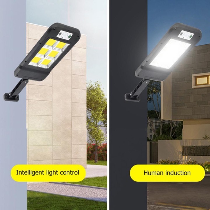 120COB Solar Wall Street Light PIR Bewegungssensor Wasserdichte Solar-Außenlampen