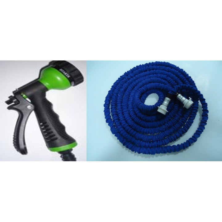 Flexibler schlauch gartenschlauch x 7.5m + multifunktions-4 jets spritzpistole  einziehbare fährt xhose eigenen hausgarten xhose