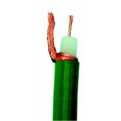 Coaxial cable, 75 ohm, ø10mm, green, 200m ex 54365 coaxial cable shielded coaxial coaxial cable cae - 1