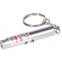 confezione da 500 2 in 1 puntatore laser rosso raggio tasca torcia a luce bianca lazer portachiavi 150m osmaycl - 2
