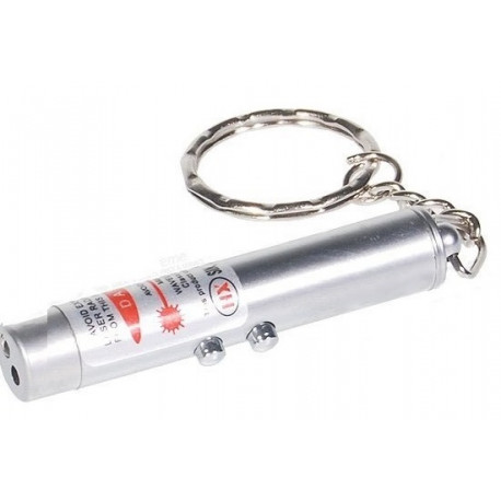Pack of 500 2in1 red laser pointer w led keychain torch flashlight osmaycl - 2