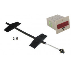 Kit contactor + 3m tubode camino carretera + campanilla neumatico comtador coche bus seguridad