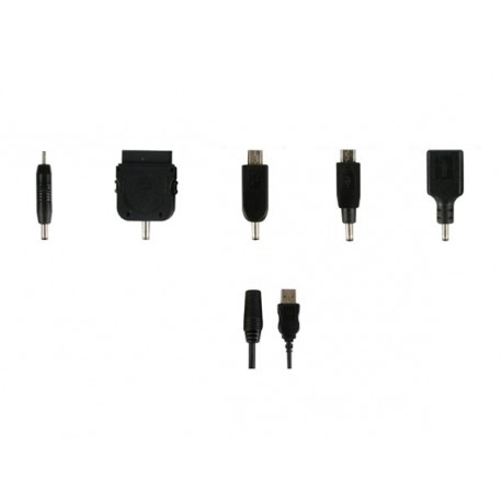 Cord cable charger mini micro usb to 3.5mm socket 5 sheets ipod iphone 2mm plugspset8 velleman - 1