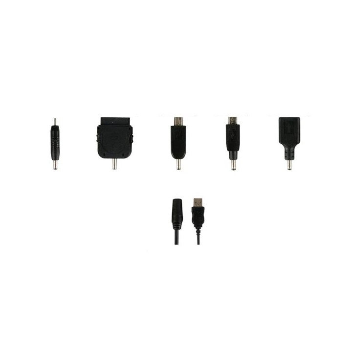 Kabel ladegerät kabel micro-usb-mini-buchse auf 3,5 mm 5 blatt ipod iphone 2mm plugspset8 velleman - 1