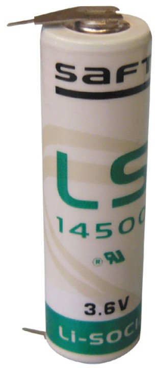 Saft lithium-batterie 3.6v 2400mah aa ls 14500 cr14505 er14505 ls14500 schweißnaht er6h ls14500c ltc17c jr  international - 1