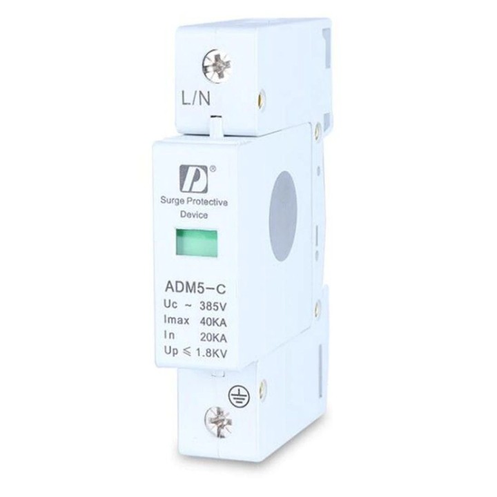 1 unids / lote 1P 40KA 110V 220V 380V AC carril Din SPD Anti-relámpago dispositivo protector de sobrevoltaje