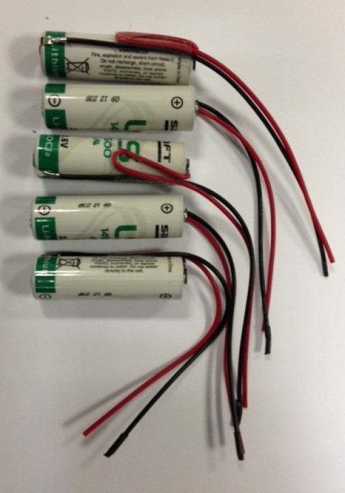 5 aa lithium-batterie 3.6v 2000mah 14500 ls er14505 ls14500 cr14505 er6h ls14500c ltc17c tl5104 er6aa jr international - 1