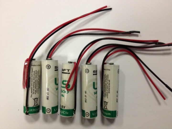 5 pile lithium ls 14500 saft aa 3.6v 2400mah ls14500 batteria er6h ls14500c ltc17c tl5104 er6aa jr international - 2