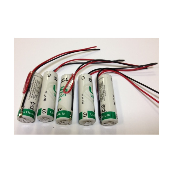 5 lithium batteries ls 14500 aa 3.6v 2000mah cr14505 er14505 ls14500 er6h ls14500c ltc17c tl5104 er6aa jr international - 4