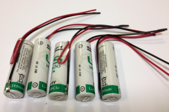 5 pile lithium ls 14500 saft aa 3.6v 2400mah ls14500 batteria er6h ls14500c ltc17c tl5104 er6aa jr international - 4