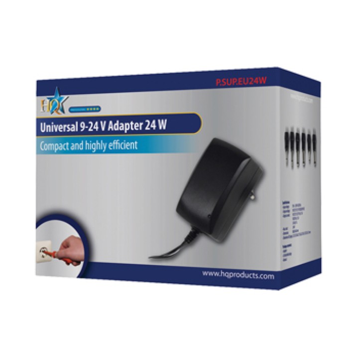Adaptador cargador universal 110v 220v hacia 9v 12v 13.5v 18v 20v 24v 24w 1a 6 enchufes hq hq - 3