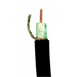 Cable coaxial 75 ohm rigido negro ø10mm (100m) ex 54365 cables coaxiales television antenas parabolicas tv video vigilancia alar
