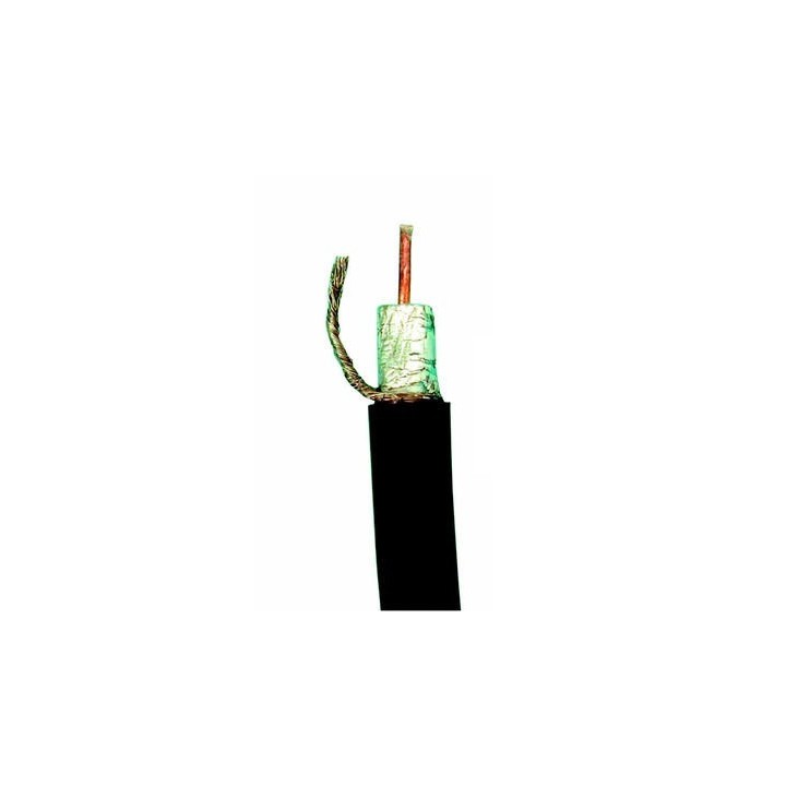 Coaxial cable, 75 ohm, ø10mm, black, 200m ex 54365 coaxial cable shielded coaxial cable radio coaxial (coax) cable tv television