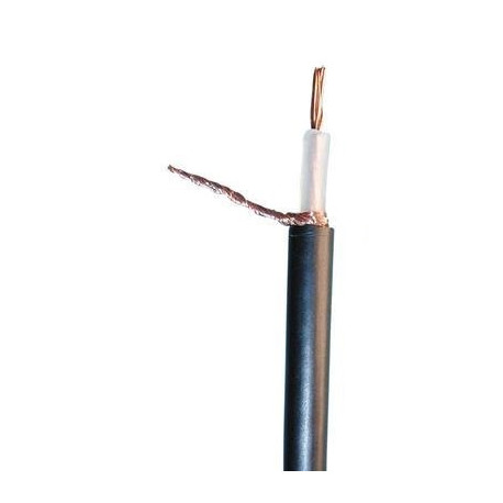 Coaxial cable, 75 ohm, ø6mm, black, 100m low loss coaxial cable tv coaxial cable television coaxial radio frequency (rf) shielde