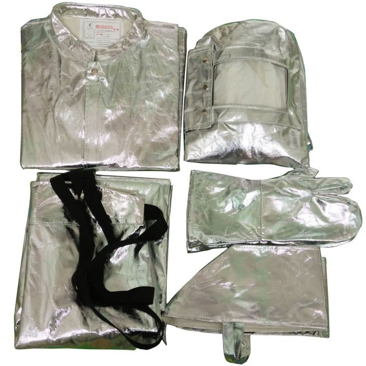 Vermietung 1 bis 7 Tage Aluminiumanzug gegen hitze bis 900°c genehmigung n°ga88 94 helm handschuh jr international - 8
