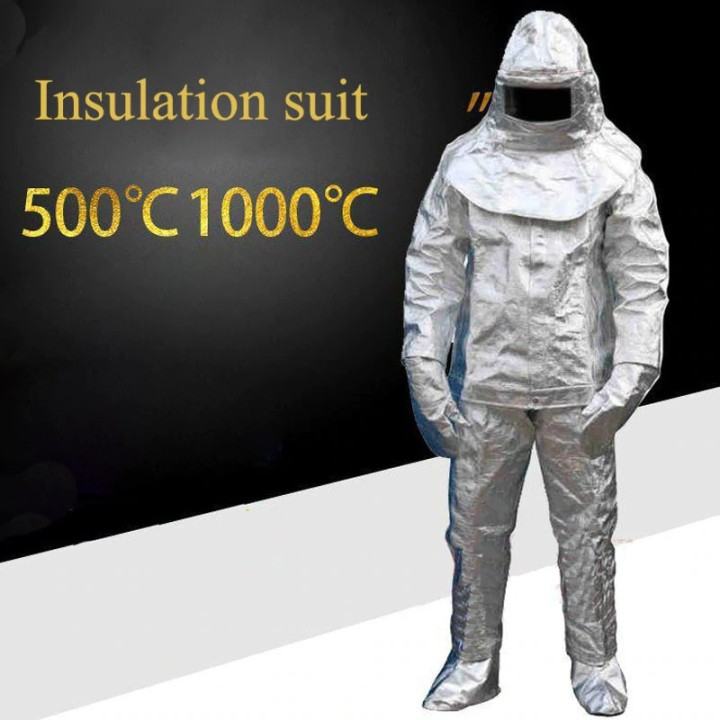 Vermietung 1 bis 7 Tage Aluminiumanzug gegen hitze bis 900°c genehmigung n°ga88 94 helm handschuh jr international - 18