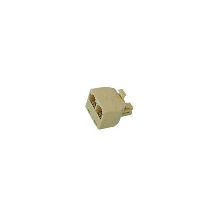 Adaptador 6p4c doble macho a hembra (6p4c + 8p6c) adaptador convertidor velleman - 1