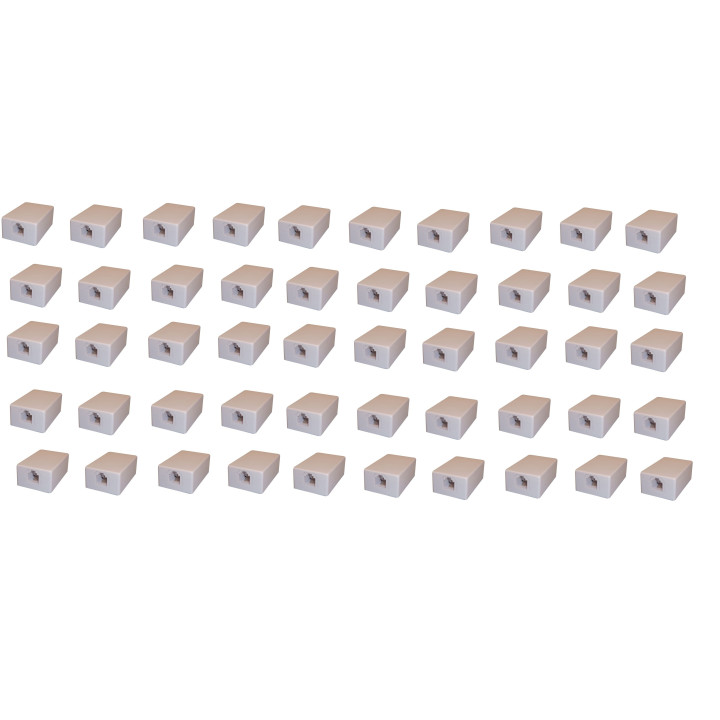50 X Telefonische anschlussdose modular rj11 6p4c telefonische anschlussdose jr international - 2