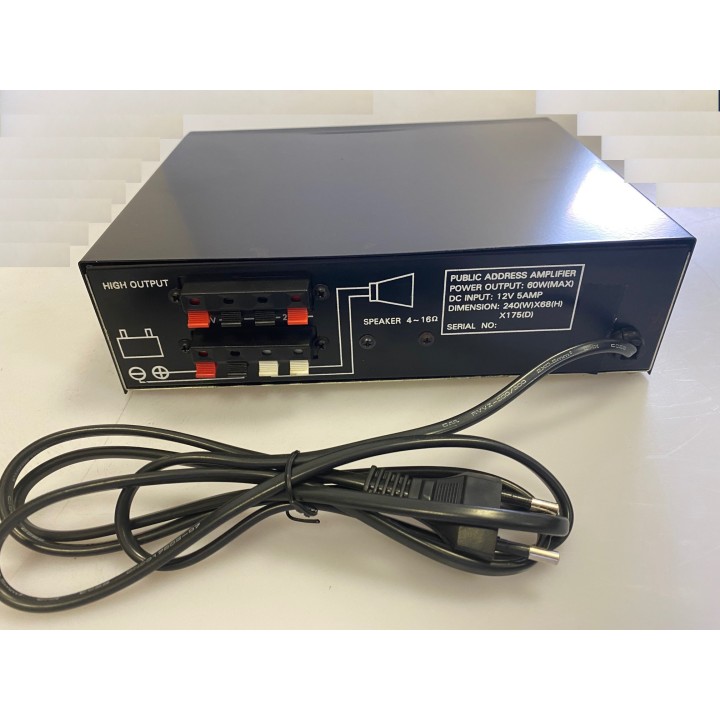 Pa verstarker + kassettenspieler elektronischer verstarker 15w 220vac 12vdc pa verstarker + kassettenspieler jr international - 