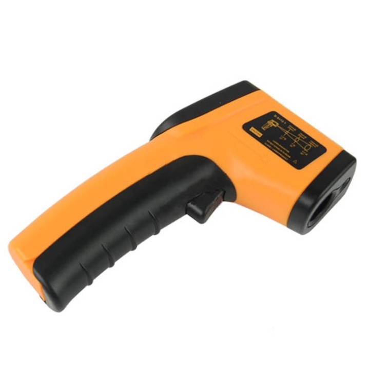 Puntamento laser a infrarossi  termometro 32 ° c 380 ° c di temperatura di calore attrito lcd jr international - 5