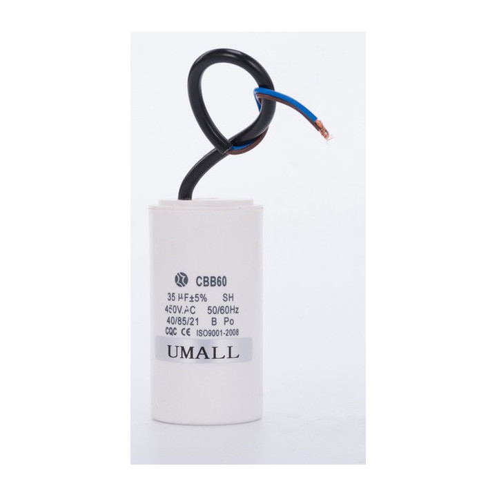 Condensador alambrico 35 mf micro farad 450v cable arranque motor motorizacion portico w9 11230 jr international - 1