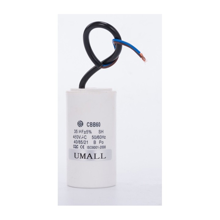 Wire capacitor 35mf micro farad 450v motor jumper cable gate motorization w9 11230 jr international - 1