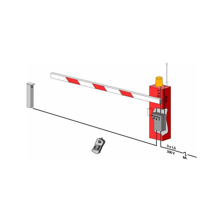 Automatic barrier gate, 6m 9s 100 cycles parking barrier gate automatic gate system barrier gate automatic opener automati cgate