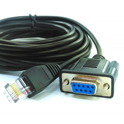 Câble série 1.5m console rj45 Cat5 cat6 db9 rs232 routeur Cisco Convertisseur Adaptateur Ethernet startech - 2