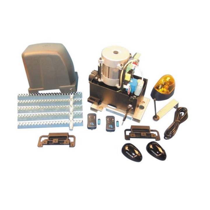 Kit motorizzazione professionale per cancello scorrevole 800kg pro 1010w aperture automatiche cancello jr international - 1