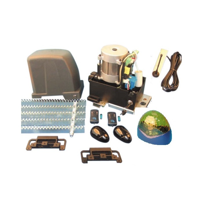Kit motorizzazione per cancello scorrevole 800kg con ricevitore rb2f aperture automatiche cancello wimove - 1
