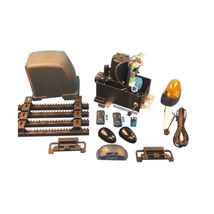 Kit motorizzazione per cancello scorrevole 400kg con ricevitore rb2f aperture automatiche cancello wimove - 1