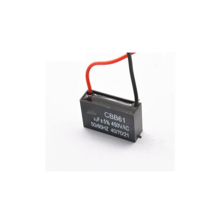 CBB61 450V 3UF air conditioning blower fan start capacitor capacitance inserts sourcingmap - 1