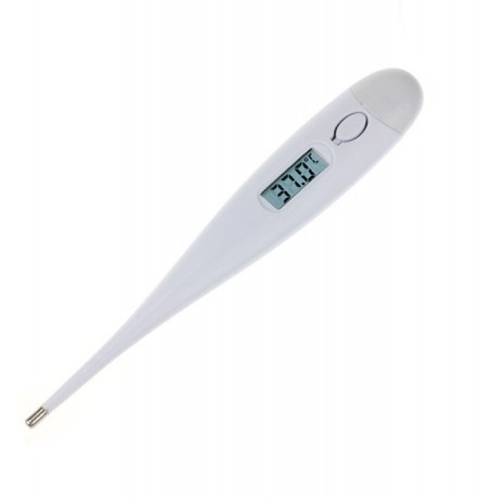 Thermometre digital rectale fievre medical electronique blanc