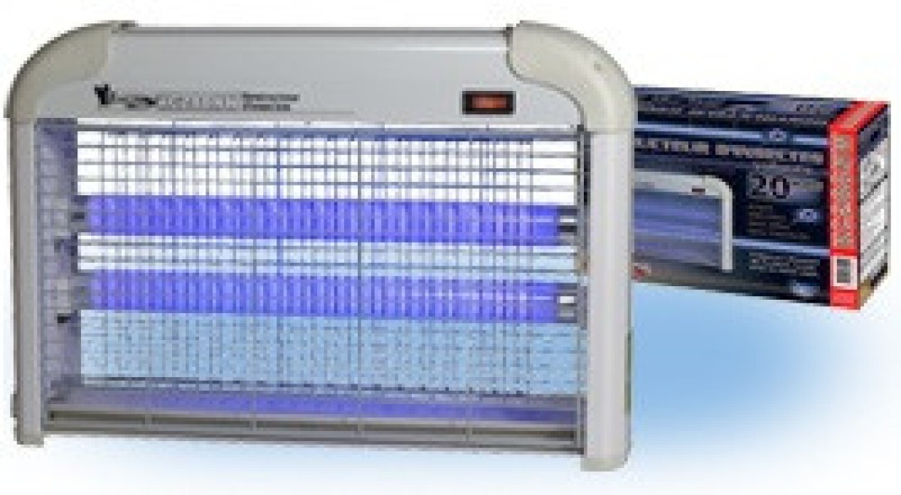 Matar insectos eléctrico 2 x 10w  20w lámpara ultravioleta mosquito destructor 230v 220v 10 kc288nw jr international - 1