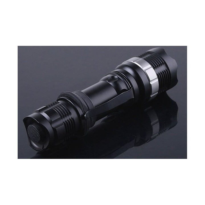 600lm 3w led torcia elettrica stradale 3 modalità di illuminazione di alluminio del cree q5 zoom jr international - 1