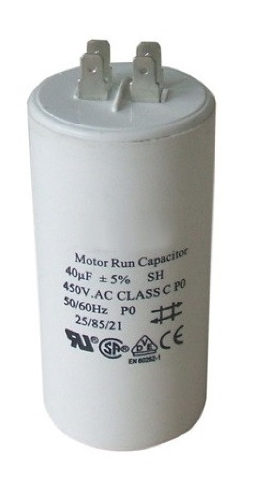 capacitor 40mf micro farad 450v 50 60hz universal motor start capacitor with am terminal w 11040 divers marques - 1