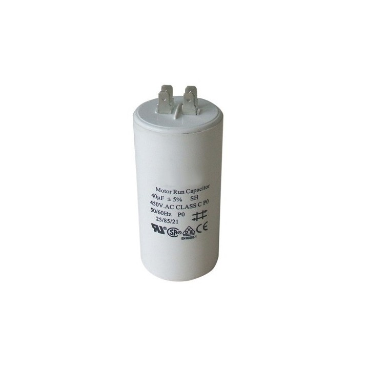 Capacitor 40.uf / 450 v + earth divers marques - 1