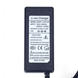 Adapter charger 11.1v 12v 12.6v 3A 3s for lithium polymer battery 5.5 x 2.1mm euro plug