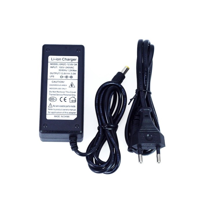 Chargeur adaptateur 11.1v 12v 12.6v 3A 3s pour batterie lithium polymer 5.5 x 2.1mm euro plug