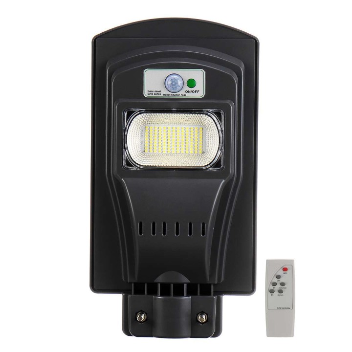 Lampione stradale solare 120w 117led 333000lm rilevatore di presenza sensore di movimento impermeabile ip65