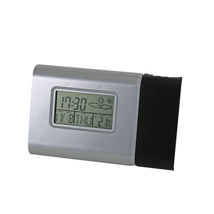Uhr zeigt die uhrzeit alarm wt51 thermometer aräometer wettervorhersage velleman - 1