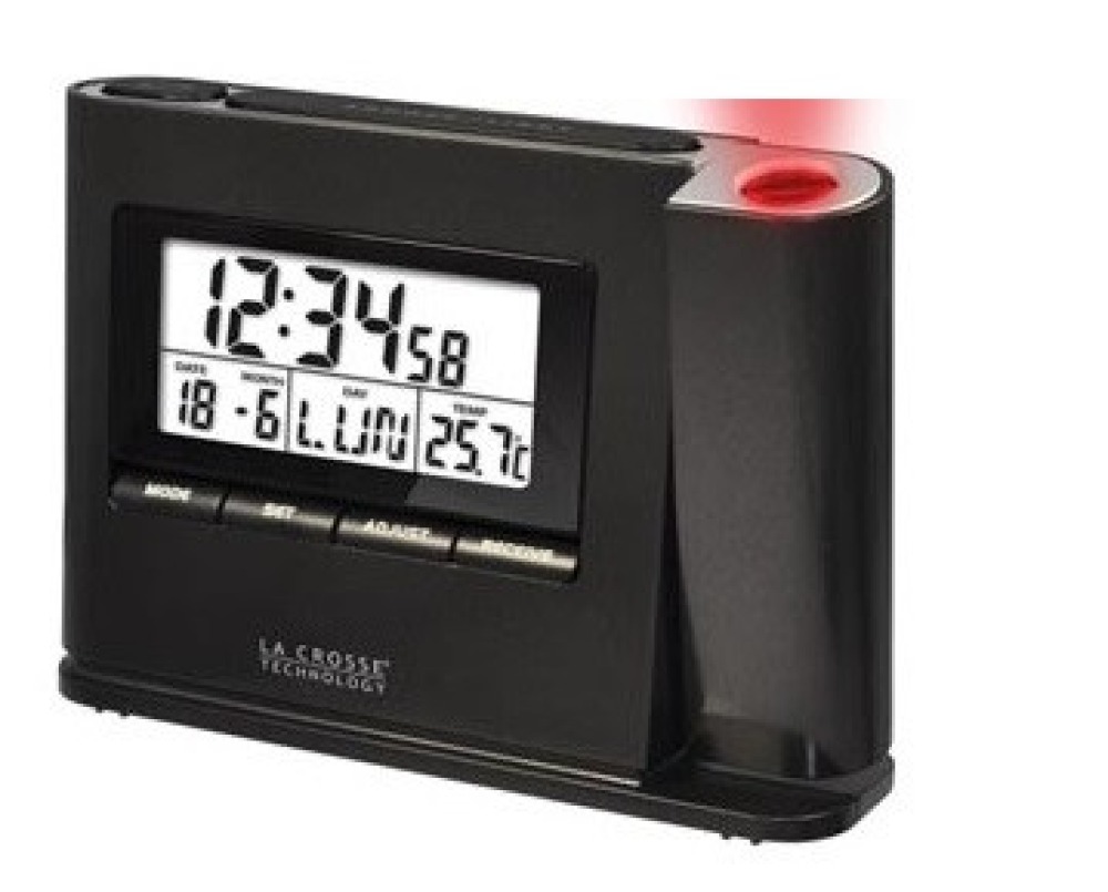 Allarme Radio parete soffitto orologio Time display della temperatura guida proiezione lacrosse technoline - 1