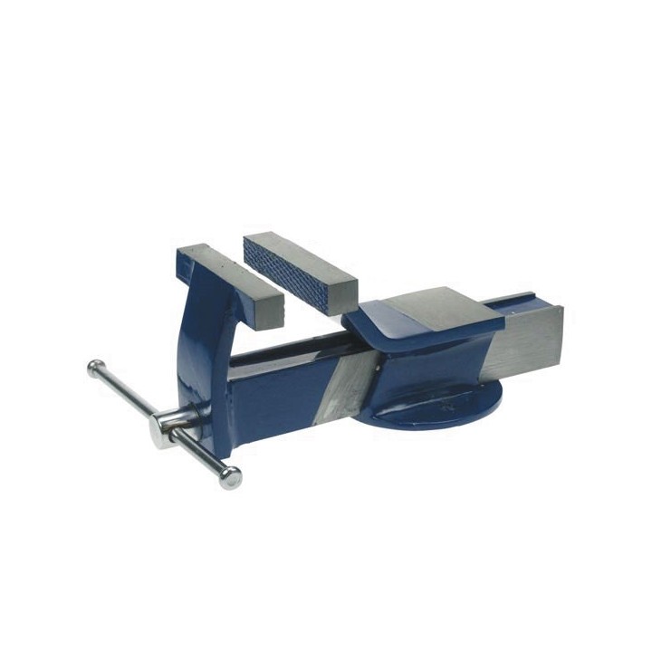 Tornillo de banco de acero 100mm con base fija velleman - 1